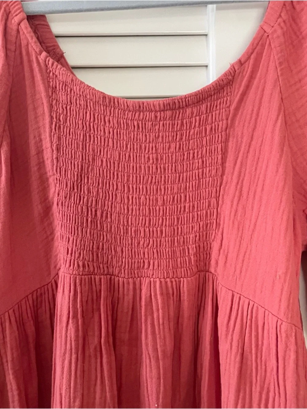 Universal Threads Tiered Cotton Gauze Maxi Dress Boho Relaxed Flowy Size S - Picture 3 of 7